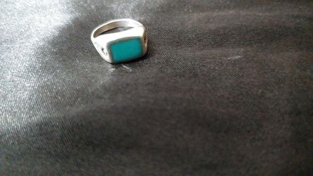 Turquoise and silver Mini ring
