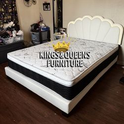 New Queen Bed Frame With Mattress 