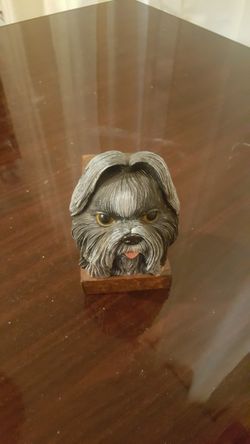 Shitzu bookend, heavy duty