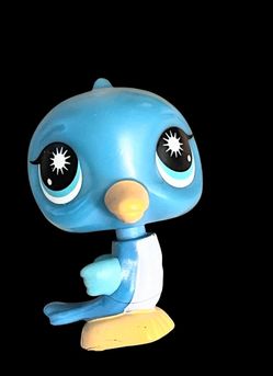 LPS Littlest Pet Shop Blue Bird Figure G2 Toy Collectible Aqua Teal 03