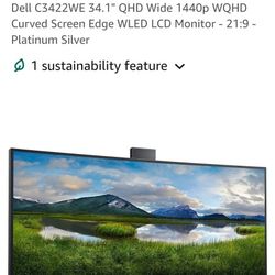 Dell Monitor 34" Curved