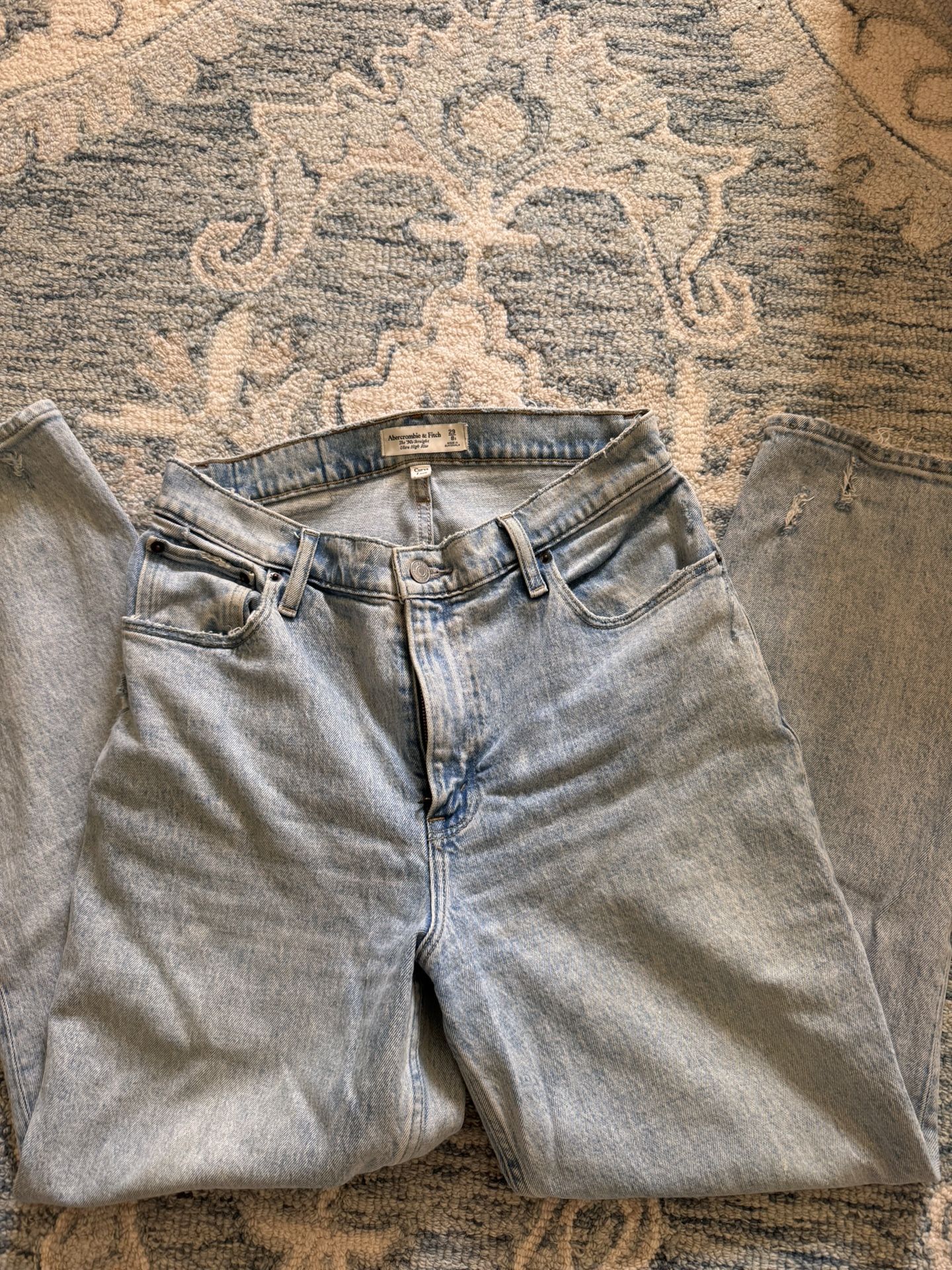 Abercrombie 90’s Straight High Rise Size 29/8’s