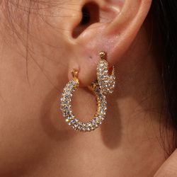18K Gold Plated Hoop Earrings 