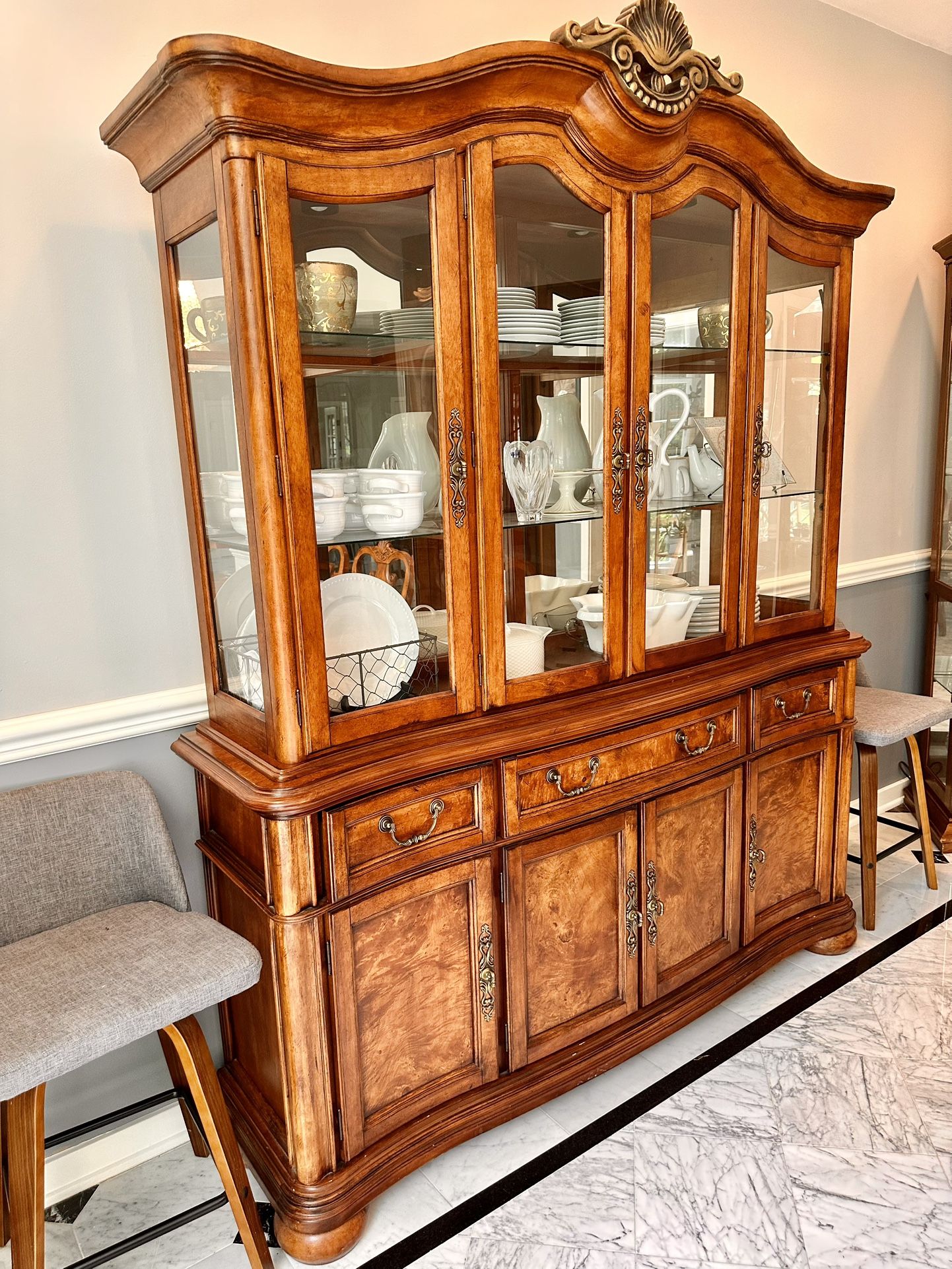 FREE! 3 Wooden China Cabinets 