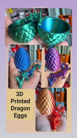 3D Printed Dragon Eggs