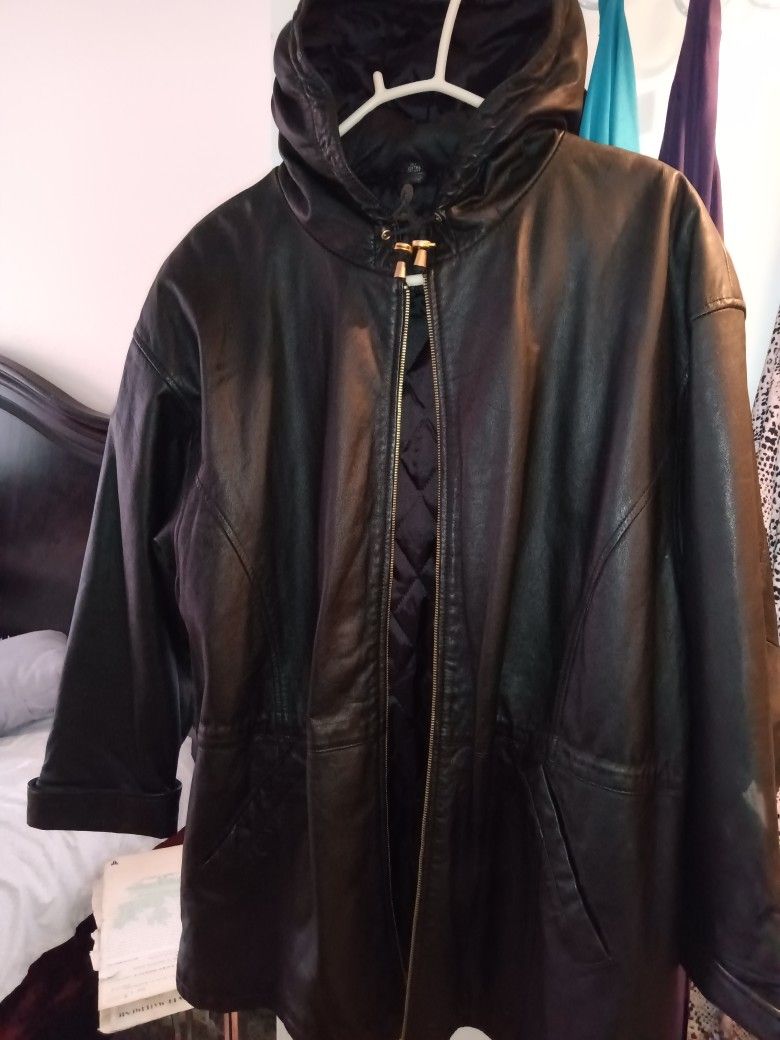   jaqueline ferrare XL  Leather  jacket