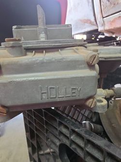 4 barrel Holley carburetor