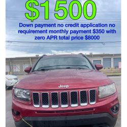 Red Jeep Compass No Credit Check No Requirements 