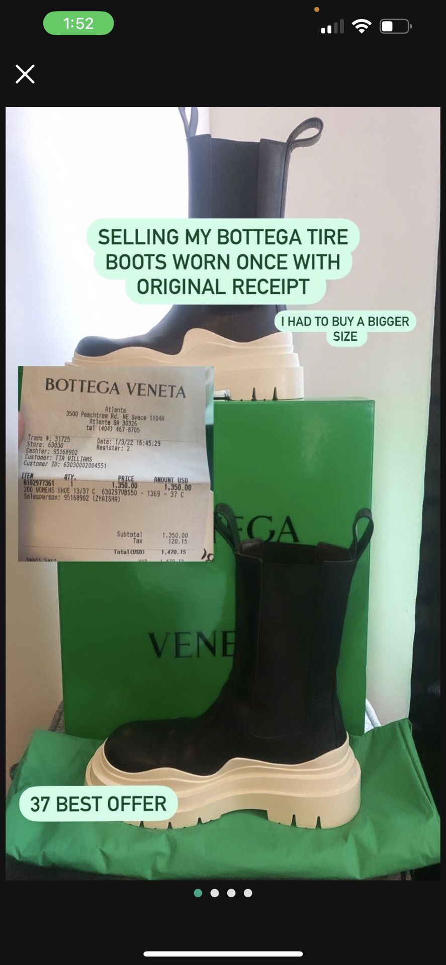 Tire Boots BOTTEGA VENETA