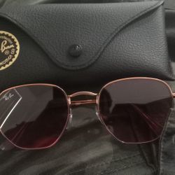 Ray Ban Hexagonal Flat Lenses Sunglasses 