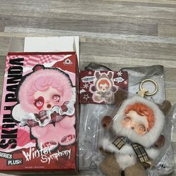POP MART Skullpanda Winter Symphony Plush Pendant “Wanderer’s Tune” w/ Box & Card