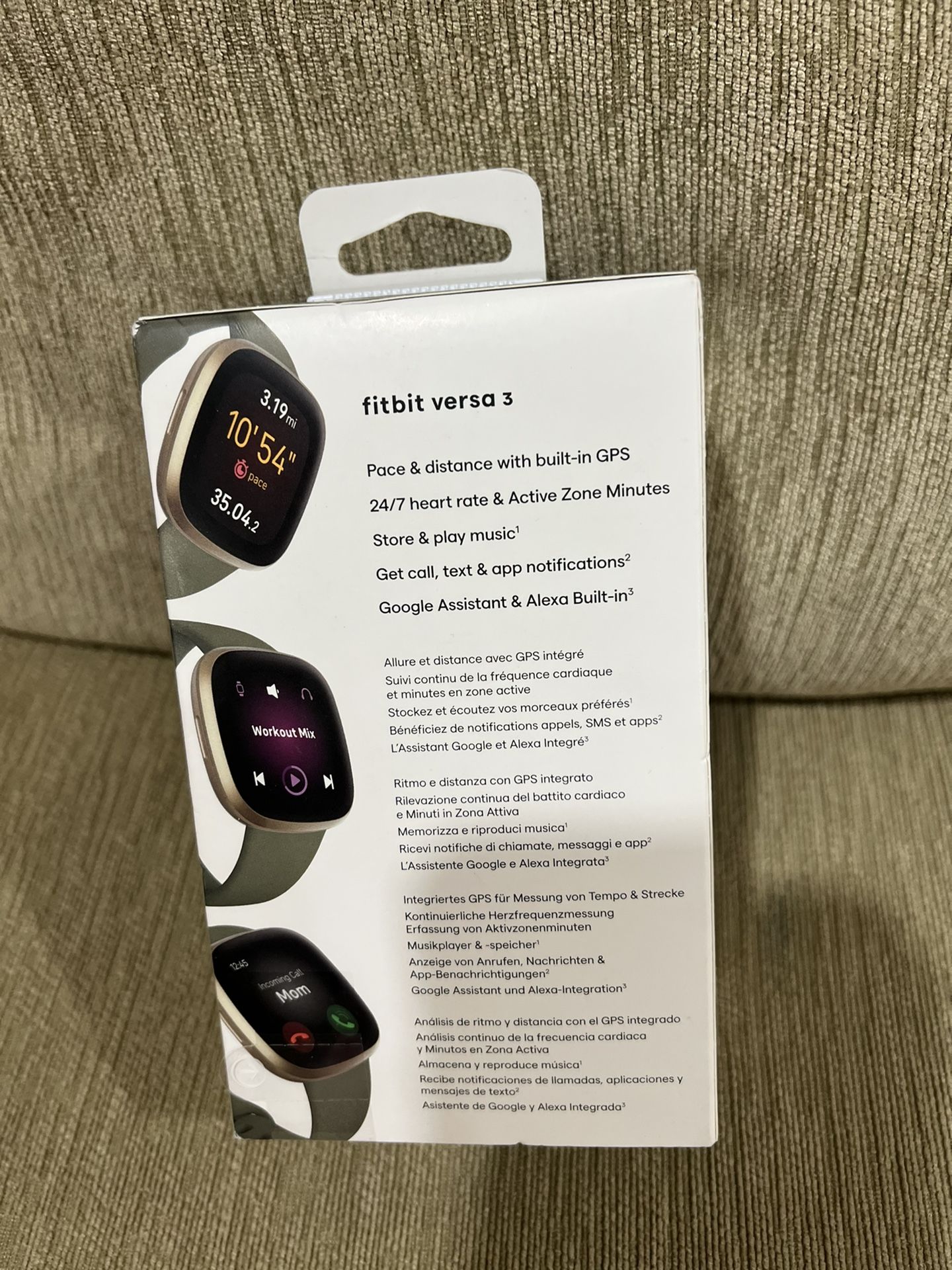 Fitbit Versa 3 New In Sealed Box.$145. Originally $249