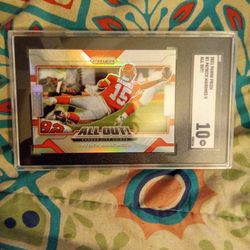 Gem Mint 10 Pat Mahomes Prizm All Out 