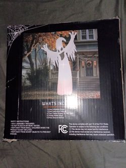 10 ft Inflatable Ghost with red flickering lights