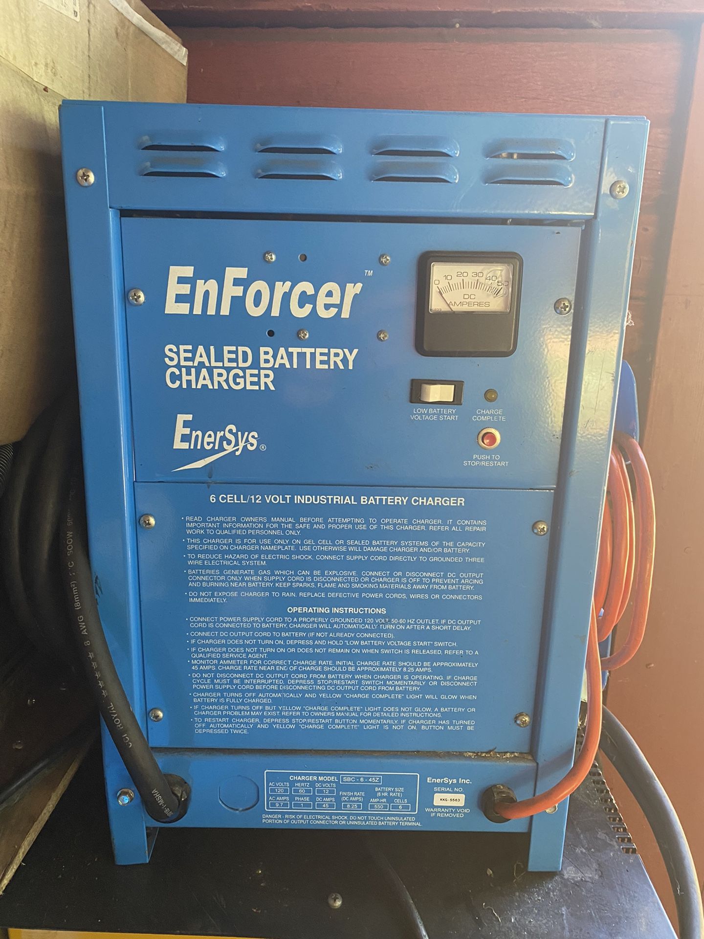 12volt Charger For Electric Pallet Battery