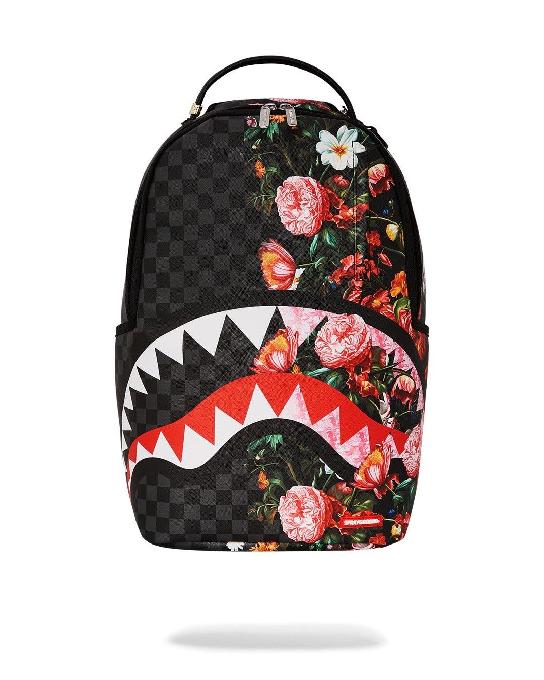 Sprayground Split Pink Floral Check DLXSV Backpack