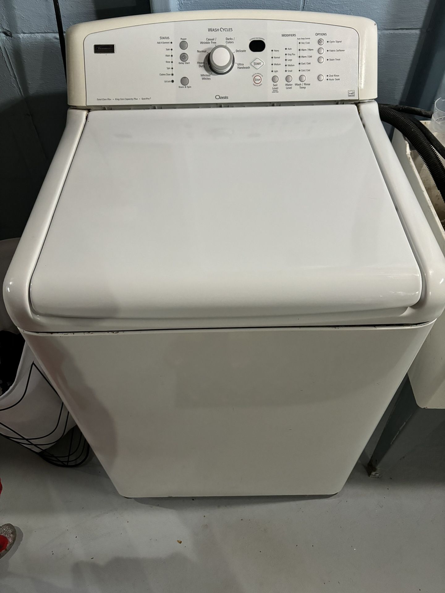 Kenmore Oasis Washer