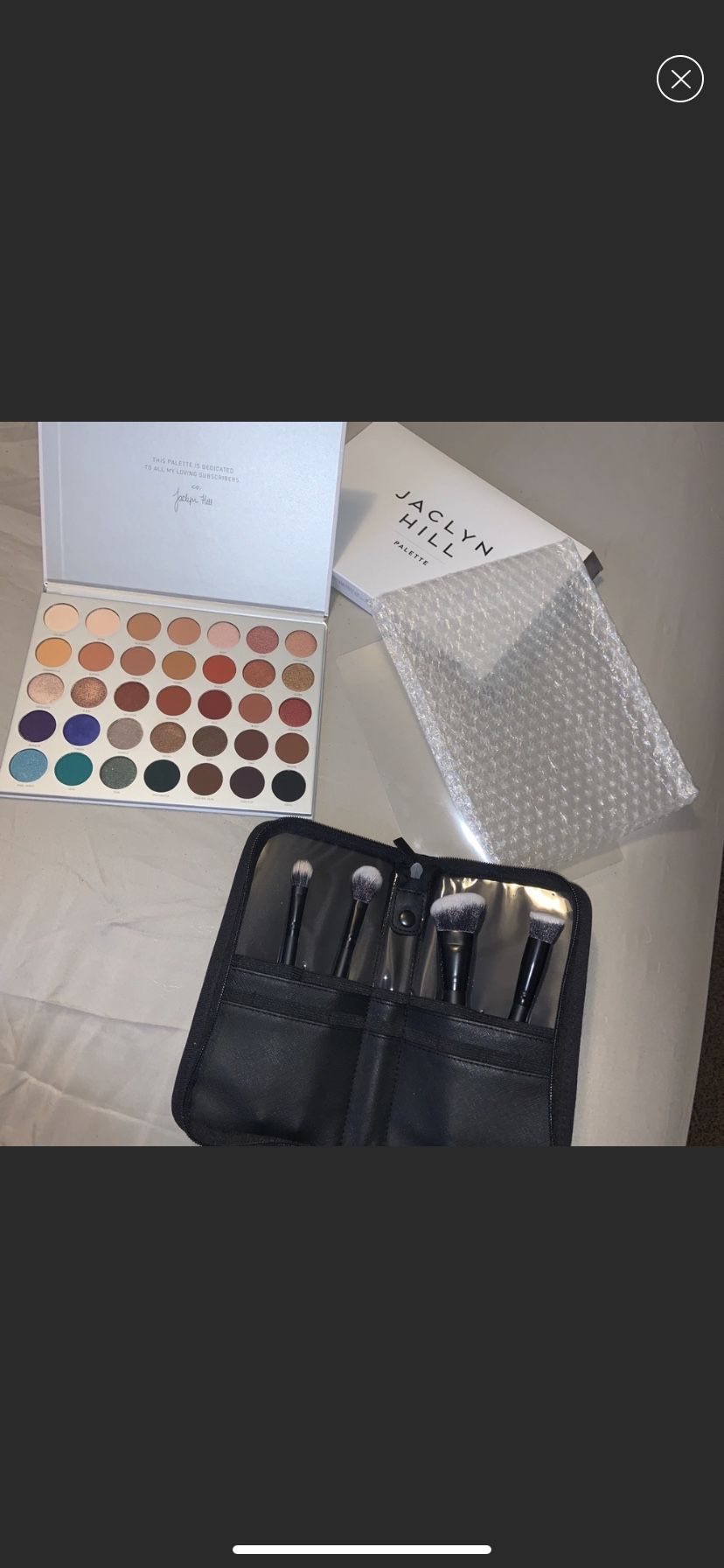 Jaclyn Hill palette and brushes