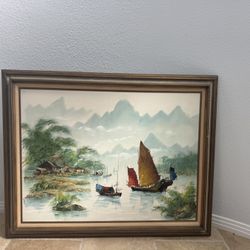 Antique Canvas Painting