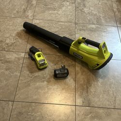 Ryobi 18v HP Brushless Whisper Series 510cfm 130mph Leaf Blower Kit 