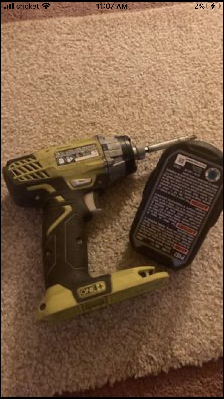 Ryobi Impact Driver + a new battery