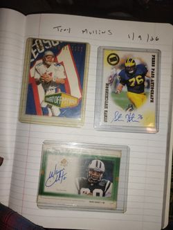 NFL Autos And Game Worn Jersey Lot Of 6 Cards