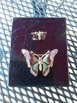 LC Butterfly broach and pin