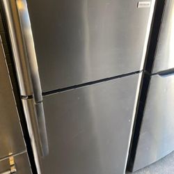 Stainless Steel Top And Bottom Refrigerator 