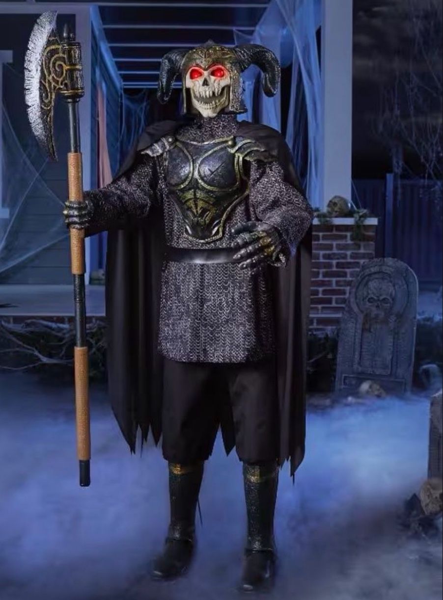 Grave Warrior Animatronics Home Depot Halloween Decorations