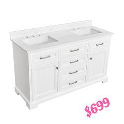 60 inch Vanity with Top #50060D 