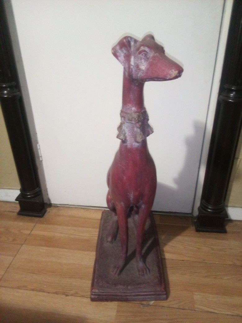 WHIPPET RESIN STATUE