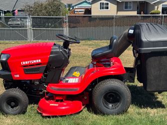 Craftsman t110 42  inch deck riding mower with  bagger for sale