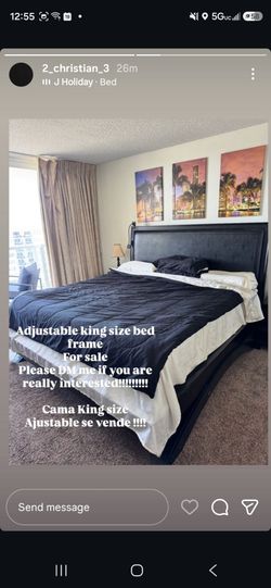 Bed frame king sized