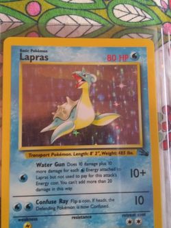 Lapras Pokemon Holo Rare