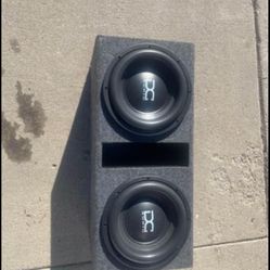 2 12” DC Lvl3 Subwoofers W/ Box An Wolfram C2400 Mono Amp (TRADES/OBO)
