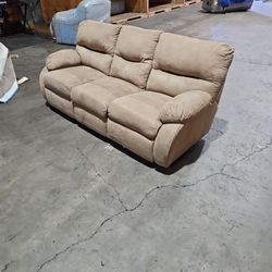 Tan Reclining Sofa