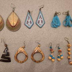 Earrings or Necklace from South America Choice of 2
