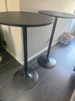Bar height round tables