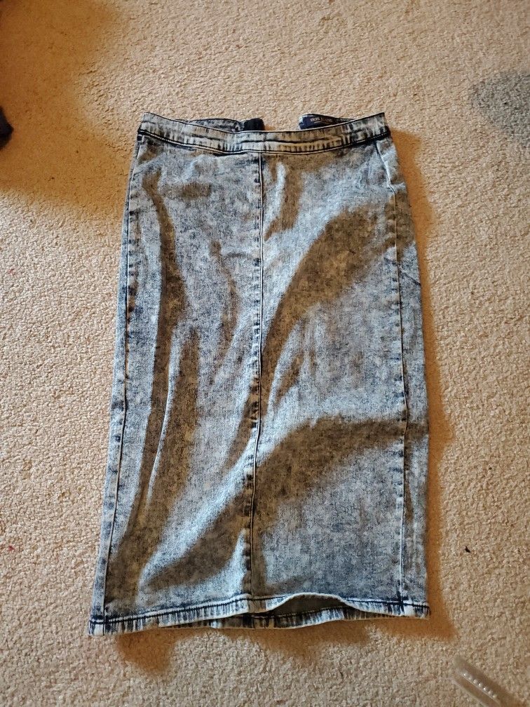 Jean Pencil Skirt