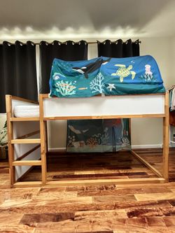 Montessori 3 Bundle! Twin Size Reversible Loft Bed/Closet/Kitchen/Toys