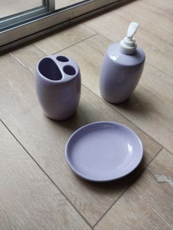 $5 Lavender Soap Dish Set - 3 Items