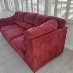 Red Sofa couch 
