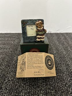 Boyds Bears Mathias Kringlebeary Frame First Noel Christmas Collection