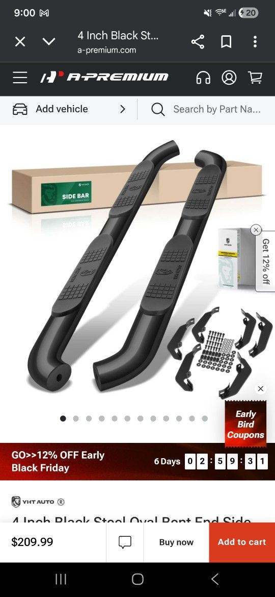 Chevrolet Silverado Side Step Bars