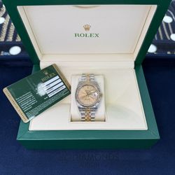 36 MM All Original Mint Condicion Stainless And Gold Hidden Claps Lock  