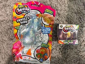 Brand New Duck irre-squish-tible Squishy Squeezy & Kool Kube