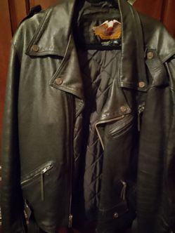 Vintage Harley Shovelhead leather jacket