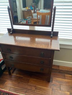 Small vintage dresser with mirror