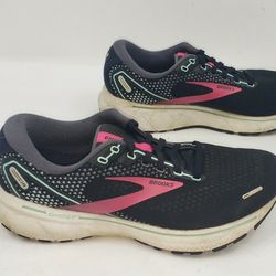 Brooks Ghost 14 Womens 8.5 M Running Athletic Sneakers Shoes Black