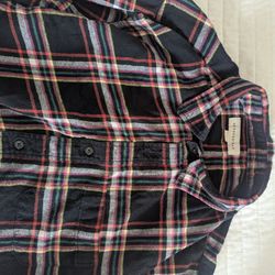 Two Long sleeved Flannel Shirts